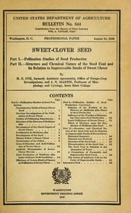 Sweet-Clover Seed by H. S. Coe and John N. Martin