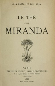 Le thé chez Miranda by Paul Adam and Jean Moréas