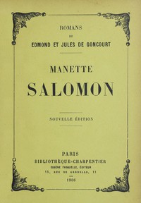 Manette Salomon by Edmond de Goncourt and Jules de Goncourt