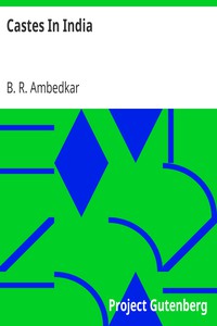 Castes In India by B. R. Ambedkar