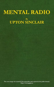 Mental Radio by Upton Sinclair