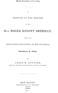 Death disarmed of its sting by Lyman Hotchkiss Atwater