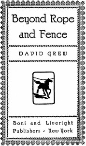 Beyond Rope and Fence by David Grew