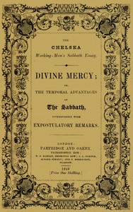 Divine Mercy; or, the temporal advantages of the Sabbath by George Bryan