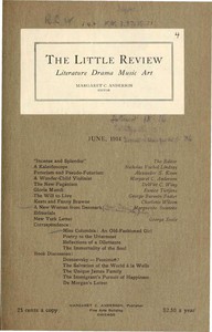 The Little Review, June 1914 (Vol. 1, No. 4) by Various