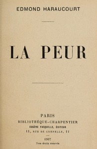 La peur by Edmond Haraucourt