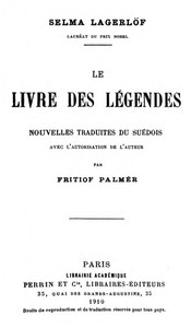 Le Livre des Légendes by Selma Lagerlöf