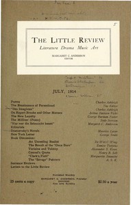 The Little Review, July 1914 (Vol. 1, No. 5) by Various