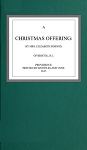 Christmas offering by Mrs. Elizabeth Dimond