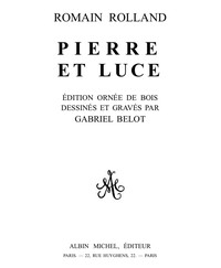 Pierre et Luce by Romain Rolland