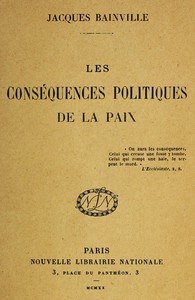 Les conséquences politiques de la paix by Jacques Bainville