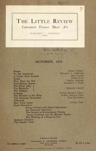 The Little Review, October 1914 (Vol. 1, No. 7) by Various