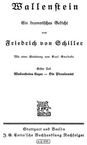 Wallensteins Lager by Friedrich Schiller