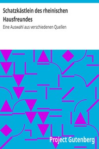 Schatzkästlein des rheinischen Hausfreundes by Johann Peter Hebel