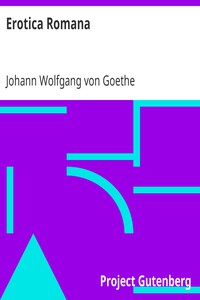 Erotica Romana by Johann Wolfgang von Goethe