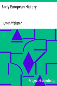 Early European History by Hutton Webster