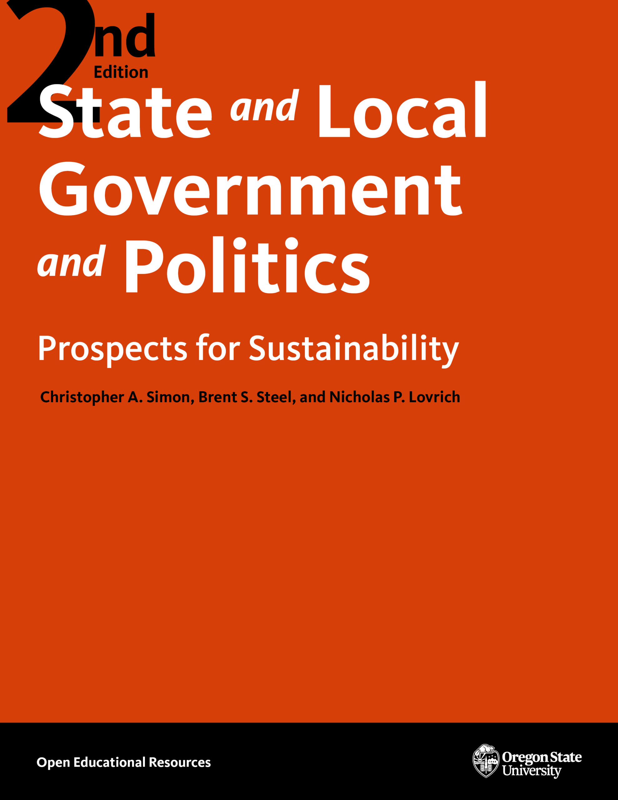 State and Local Government and Politics: Prospects for Sustainability