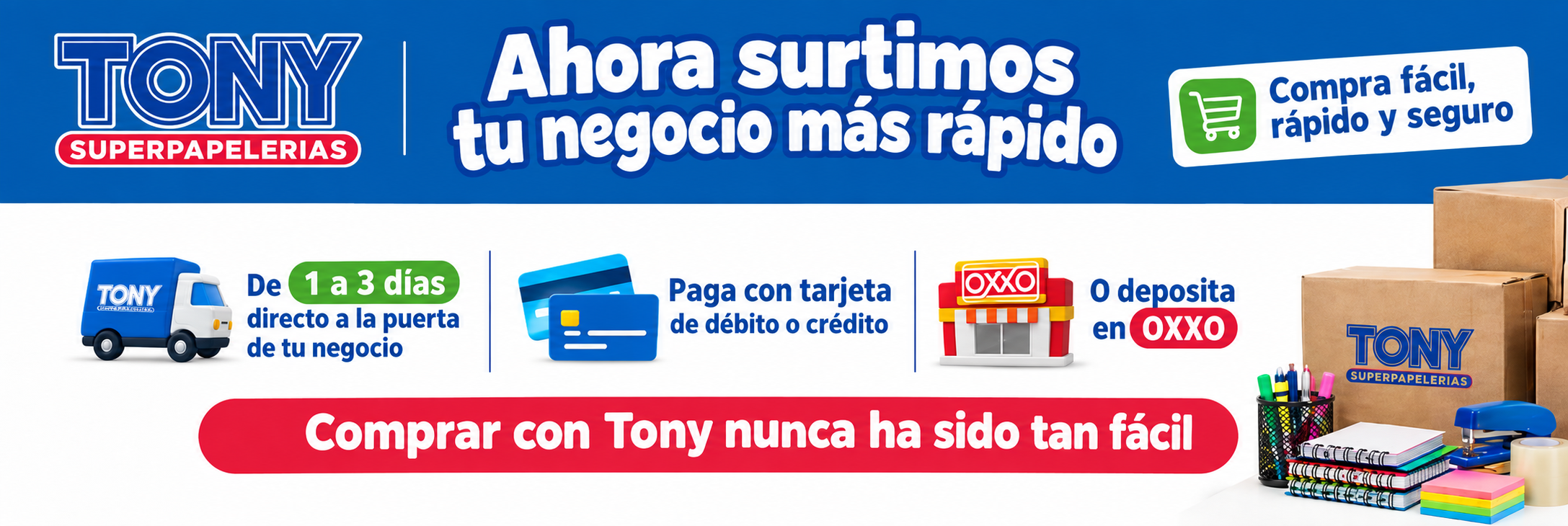 Regresa a clases con TONY Superpapelerías