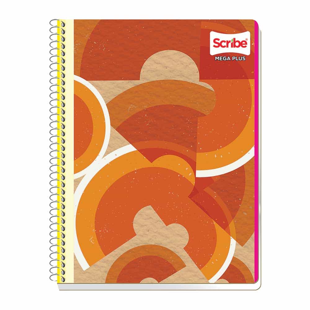 Cuaderno Espiral de 100 Hojas Profesional Blanco Mega Plus Scribe Cuaderno Espiral de 100 Hojas Profesional Blanco Mega Plus Scribe