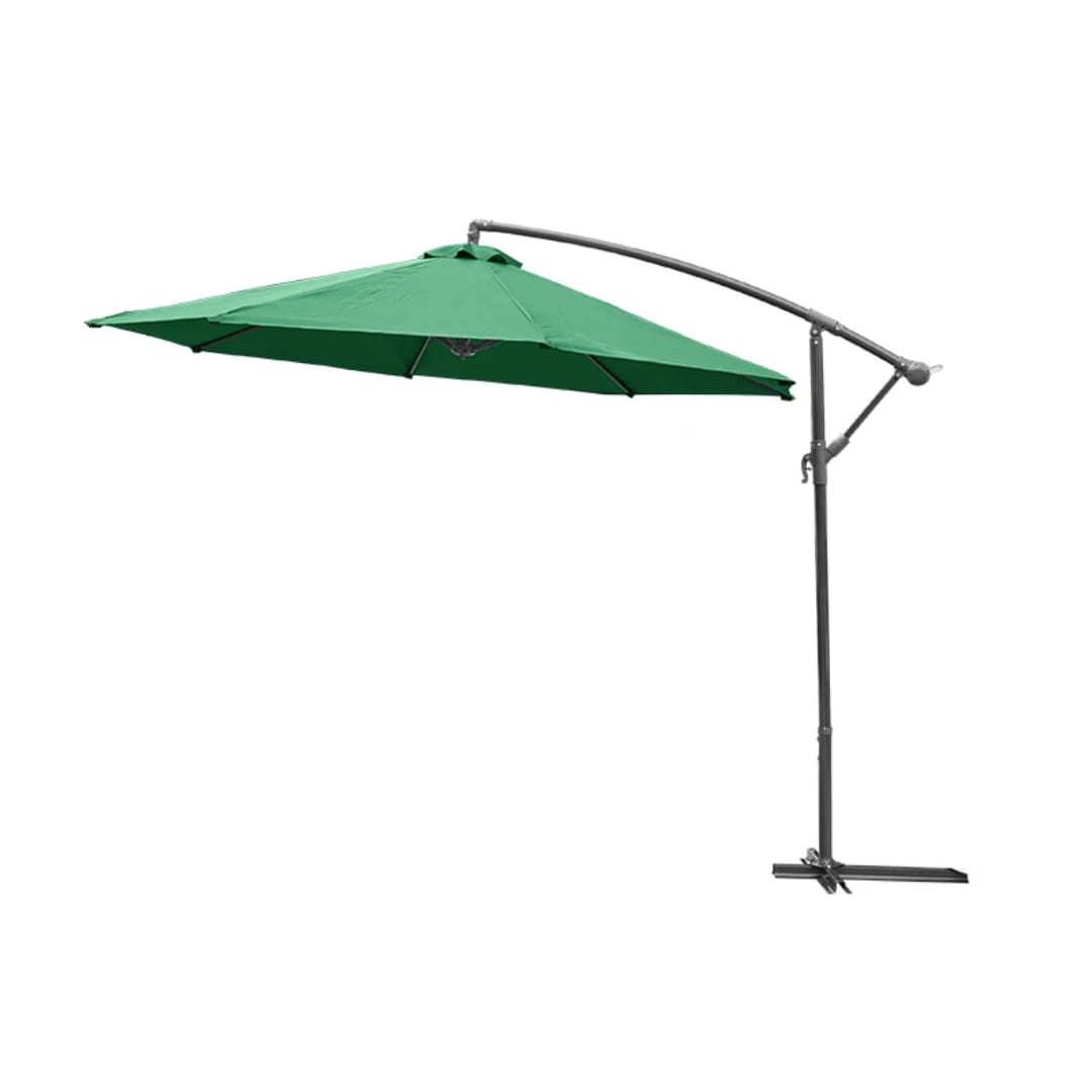 Sombrilla de Jardín  3m Diametro Tipo Banana, Impermeable (Reforzado)