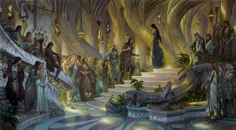 Beren y Luthien. Elrond es semielfo