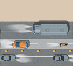 Imagen de la pregunta: En esta vía se ha habilitado un carril adicional; ¿a qué velocidad como máximo c