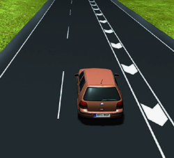 Imagen de la pregunta: ¿Está permitido atravesar la marca vial de la derecha para cambiar de carril?