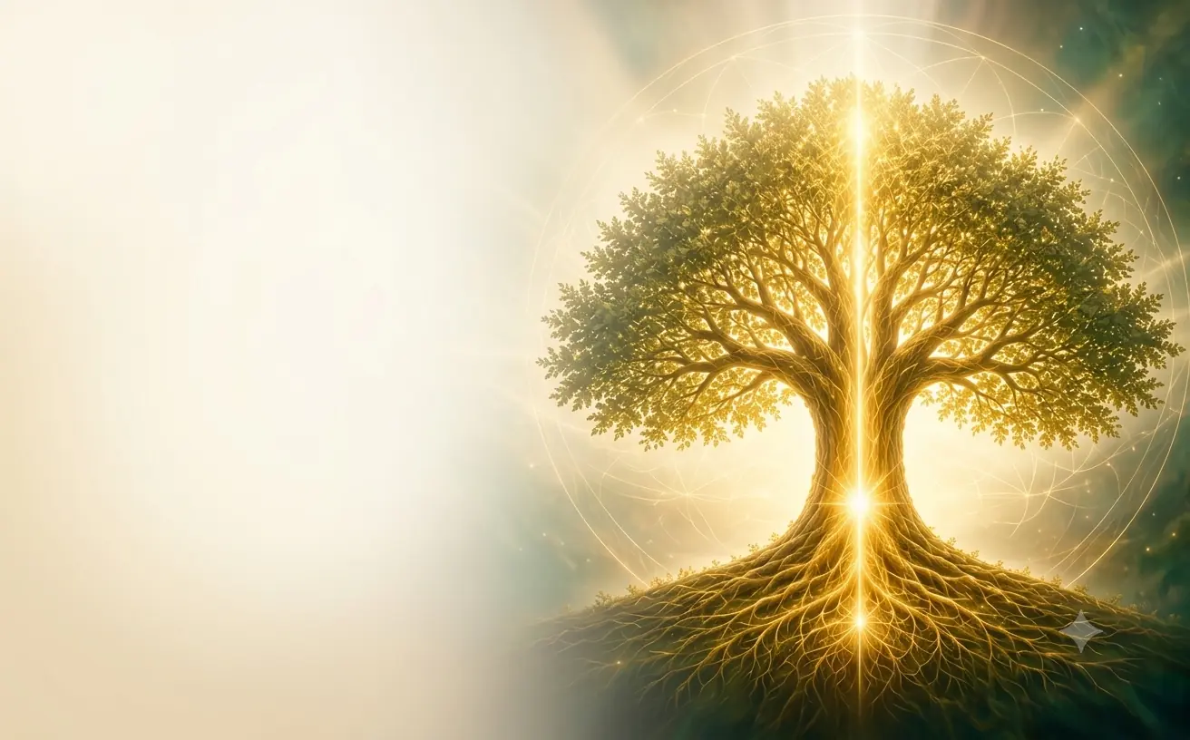 Árbol de la Vida luminoso, símbolo de Consciencia 1