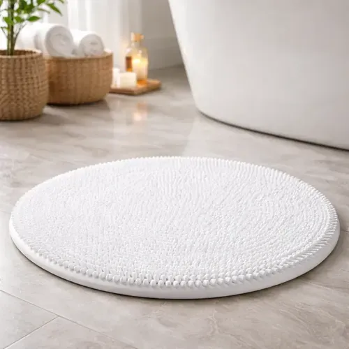 Alfombra de Baño Redonda de Espuma