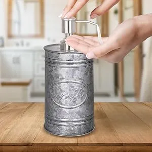 Dispensador de Jabón De Metal Envejecido