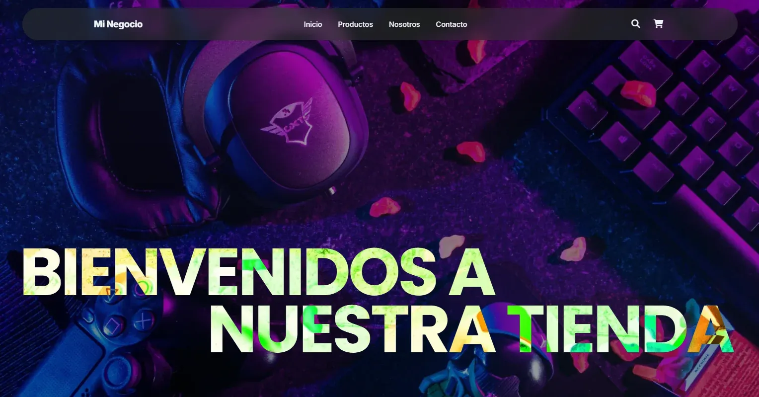 Vista previa de la plantilla Gaming & Tech