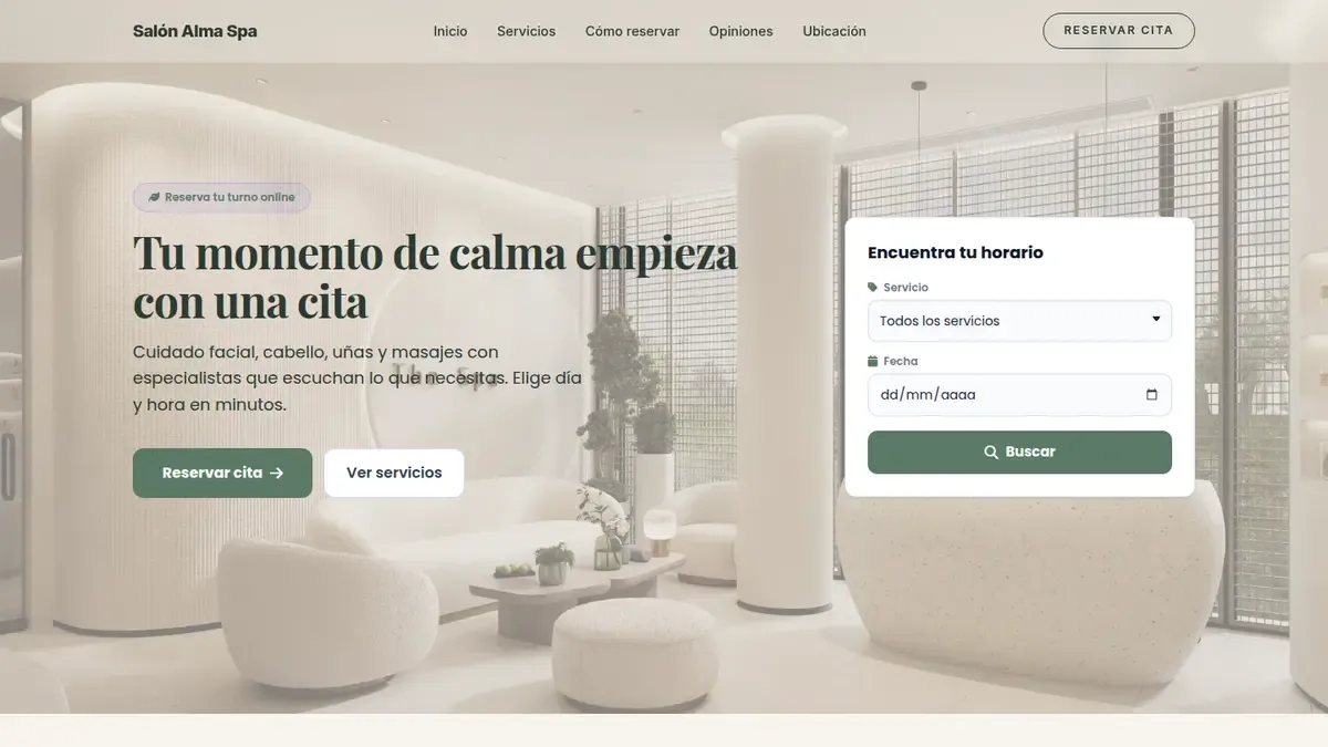 Vista previa de la plantilla Salón & Spa — Belleza y Bienestar