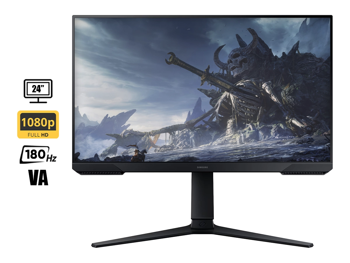 MONITOR SAMSUNG 24 PULGADAS ODYSSEY G3 24DG300 (LS24DG300ELXPE) FRECUENCIA 180HZ, 1MS, 1 HDMI, 1 DISPLAYPORT vista 2