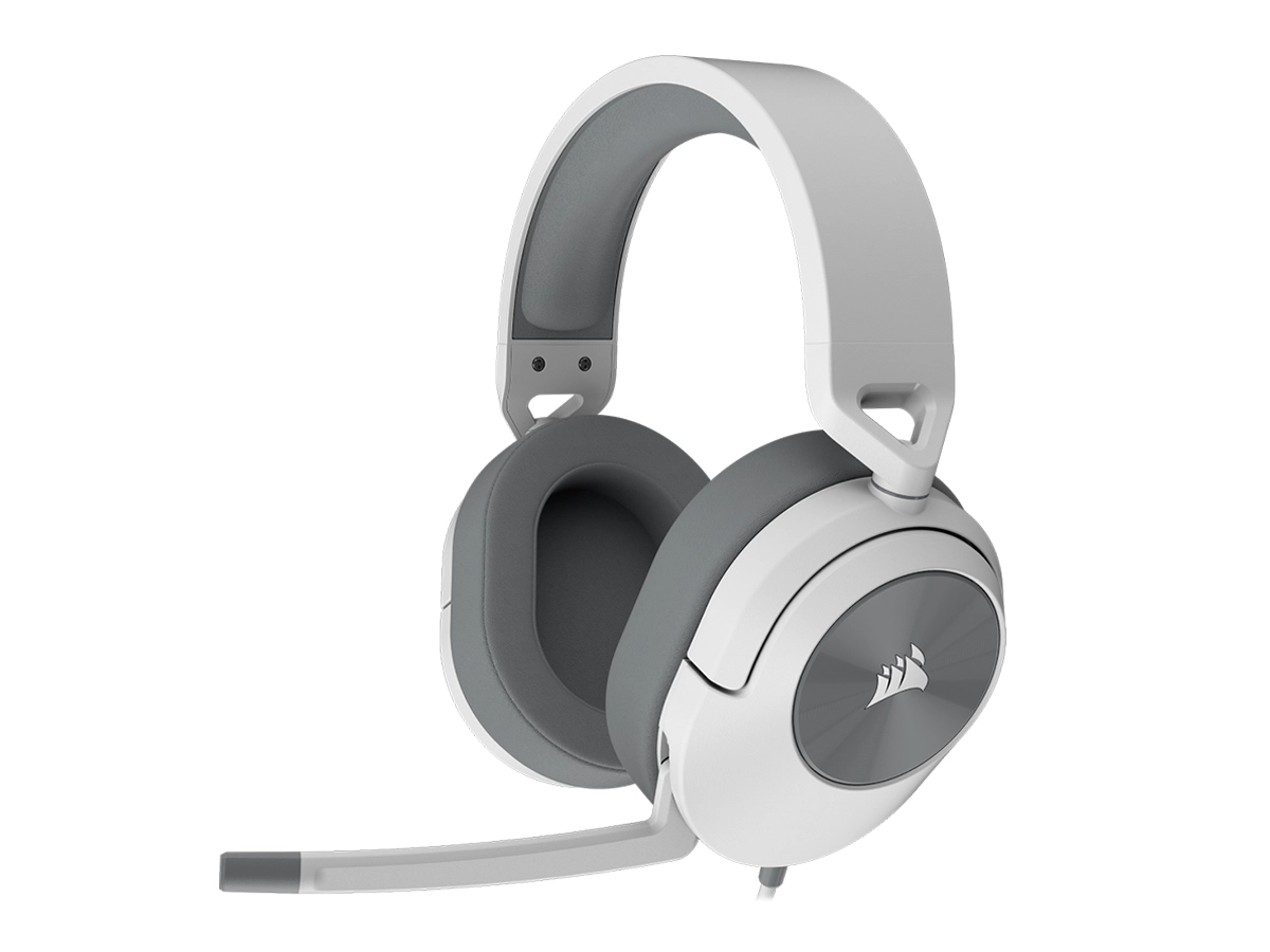 AURICULAR CORSAIR HS55 SURROUND V2 GAMING, 7.1 (CA-9011390-WW) INTERFAZ JACK, MULTIPLATAFORMA, DOLBY ATMOS 7.1, MICROFONO OMNIDIRECCIONAL, WHITE