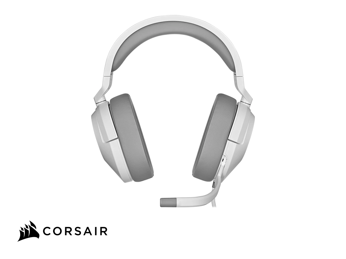 AURICULAR CORSAIR HS55 SURROUND V2 GAMING, 7.1 (CA-9011390-WW) INTERFAZ JACK, MULTIPLATAFORMA, DOLBY ATMOS 7.1, MICROFONO OMNIDIRECCIONAL, WHITE vista 3
