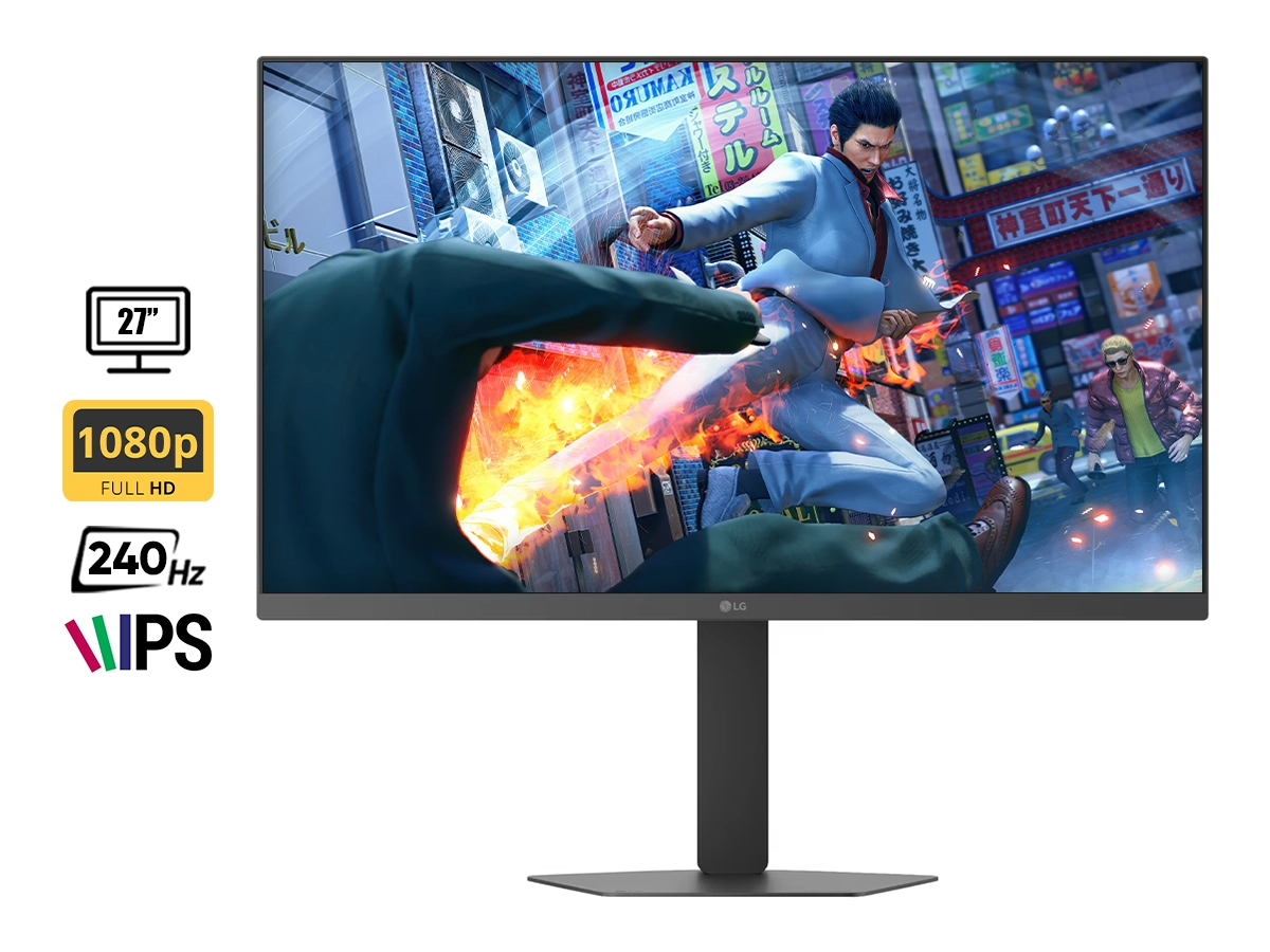 MONITOR LG ULTRAGEAR (27G440A), 27" IPS, FHD, 240HZ, 1MS, COMPATIBLE G-SYNC, FREESYNC vista 2