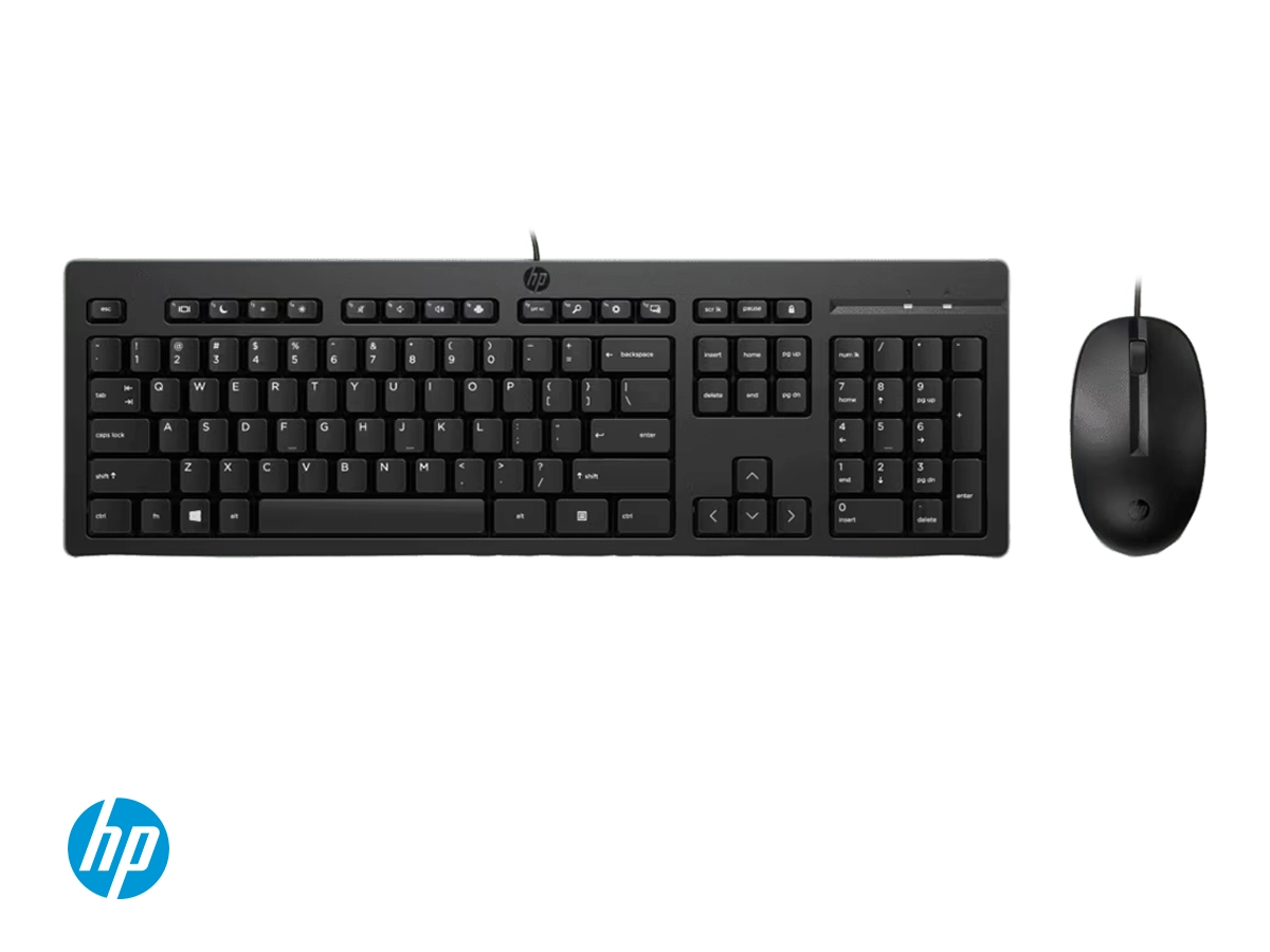 COMBO 2 EN UNO HP 225 (286J4AA#ABM) TECLADO, MOUSE, USB-A, 1000DPI, BLACK | RESISTENTE A SALPICADURAS vista 2