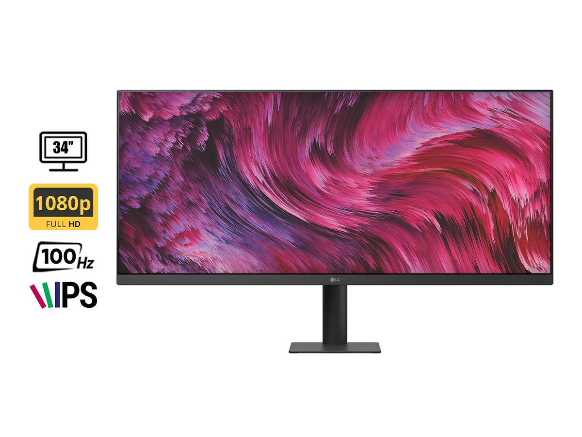 MONITOR LG 34 PULGADAS 34U511A (34U511A) WFHD, IPS. DISPLAY HDR™ 400, 1 HDMI, 100 HZ, , 21:9, SRGB 99% CALIBRADO vista 2