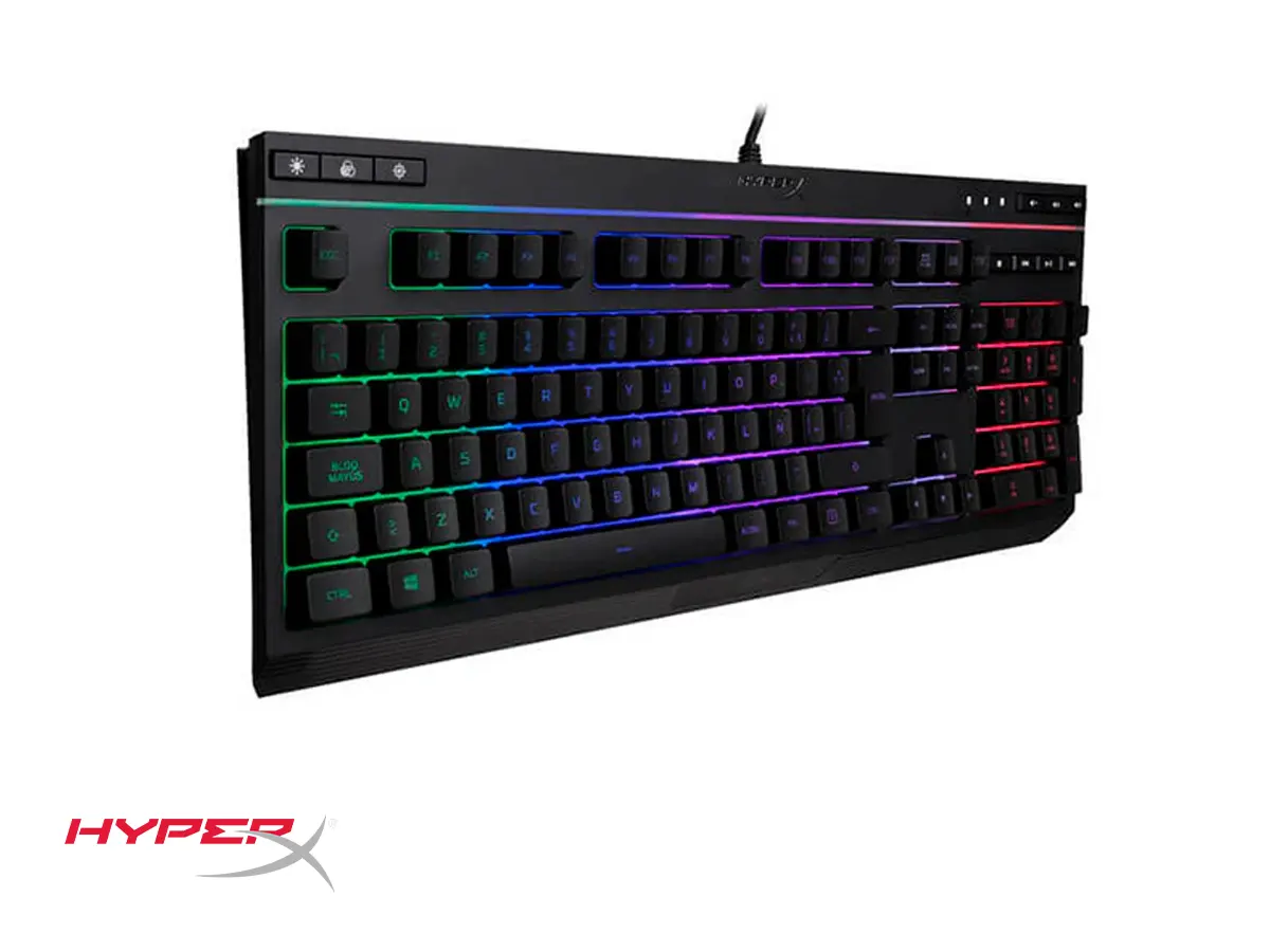 TECLADO HYPERX GAMING MEMBRANA ALLOY CORE RGB (4P4F5AI#AC8) vista 4