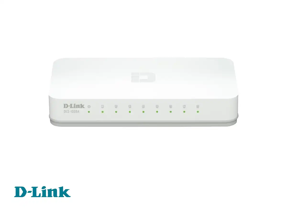 SWITCH D-LINK 8 PUERTOS ( DES-1008C ) 10/100 MBPS vista 2