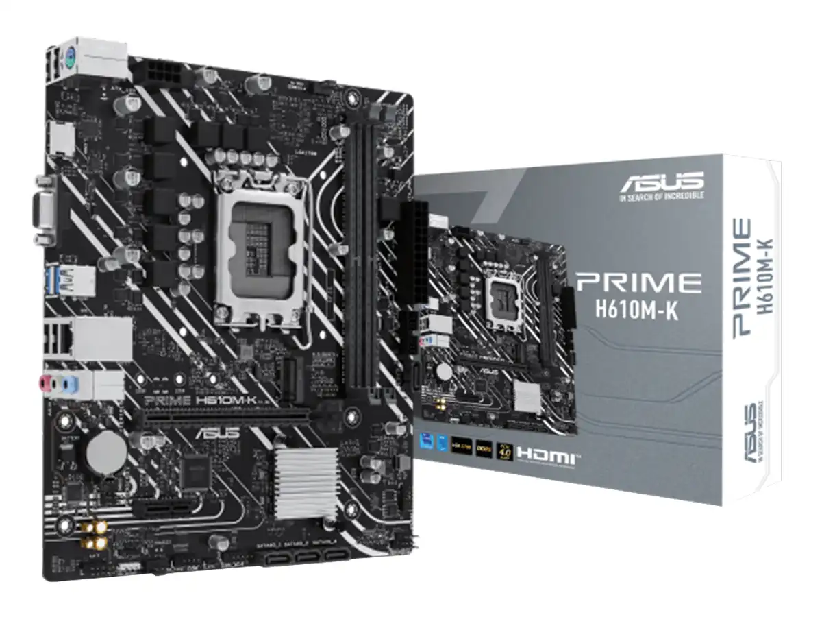 PLACA MADRE ASUS PRIME H610M-K (90H610M-K ) SOCKET LGA 1700, RAM DDR5 , 14VA, 13VA, 12VA GEN