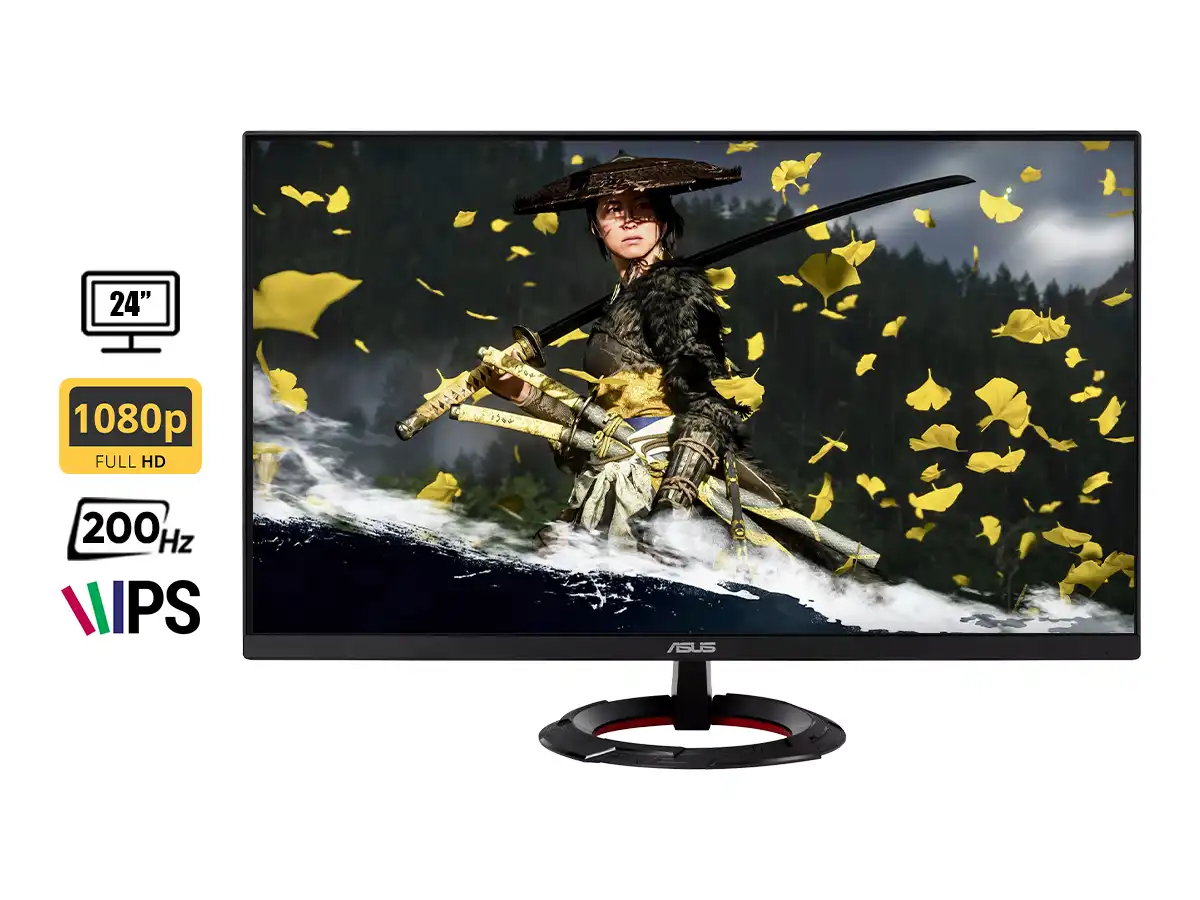 MONITOR ASUS 24 PULGADAS GAMER TUF VG249Q5R (90VG249Q5R) GAMING 200HZ, 0.3MS, FHD, IPS, 2 HDMI, 1DP, ALTAVOCES vista 2