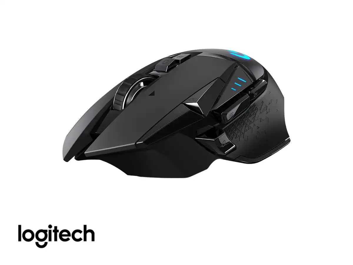 MOUSE INALAMBRICO LOGITECH G502 LIGHTSPEED GAMING (910-005565) HASTA 25.600 DPI, 11 BOTONES PROGRAMABLES, RECEPTOR USB, RGB, NEGRO vista 4
