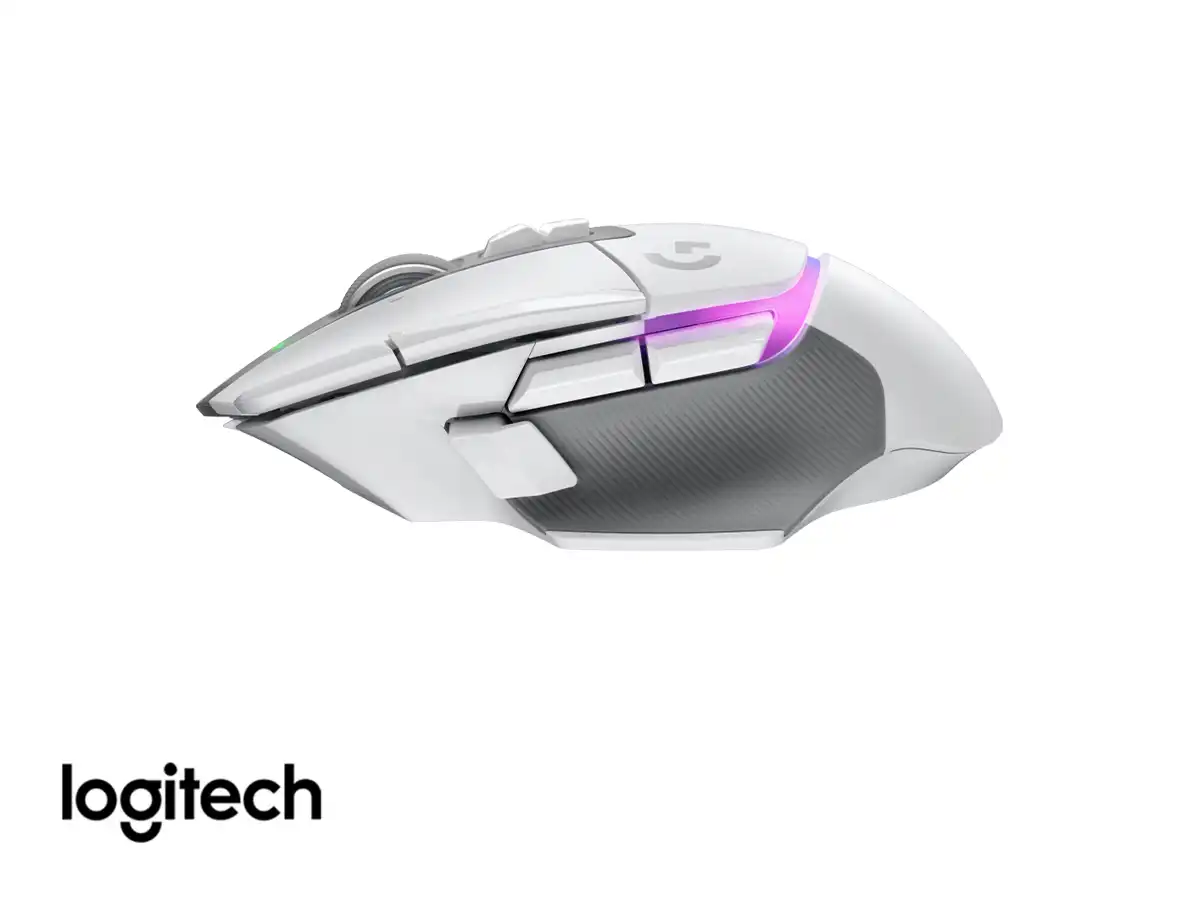MOUSE LOGITECH G502 X PLUS (910-006170) HASTA 25.600 DPI, 13 BOTONES PROGRAMABLES, RGB, BLANCO vista 3