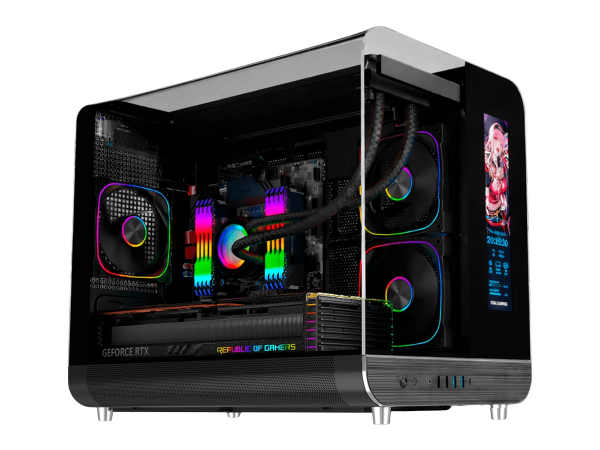 CASE GAMER ATX ESGAMING AIRCRAFT 007 LCD DISPLAY,
