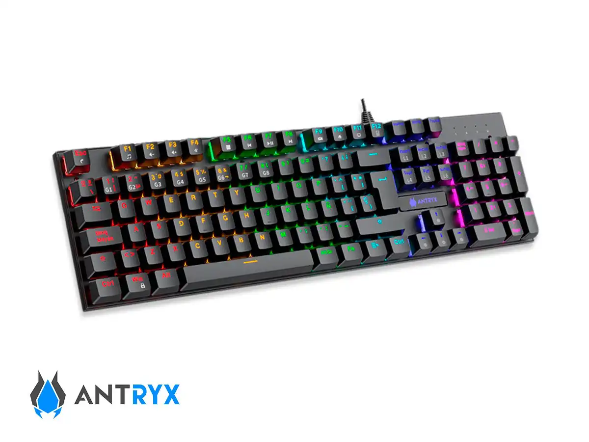 COMBO 2 EN UNO ANTRYX GC-3100 BLACK (AGC-3100KRE-SP) TECLADO SWITCH RED, LED RGB, MOUSE 7 BOTONES, 7200 DPI, NEGRO vista 4