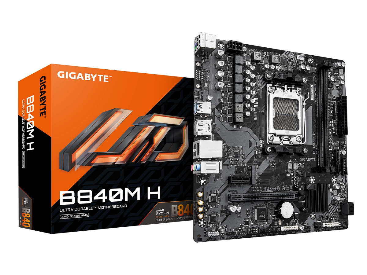PLACA MADRE GIGABYTE B840M H  (B840M-H) SOCKET AMD AM5, MATX