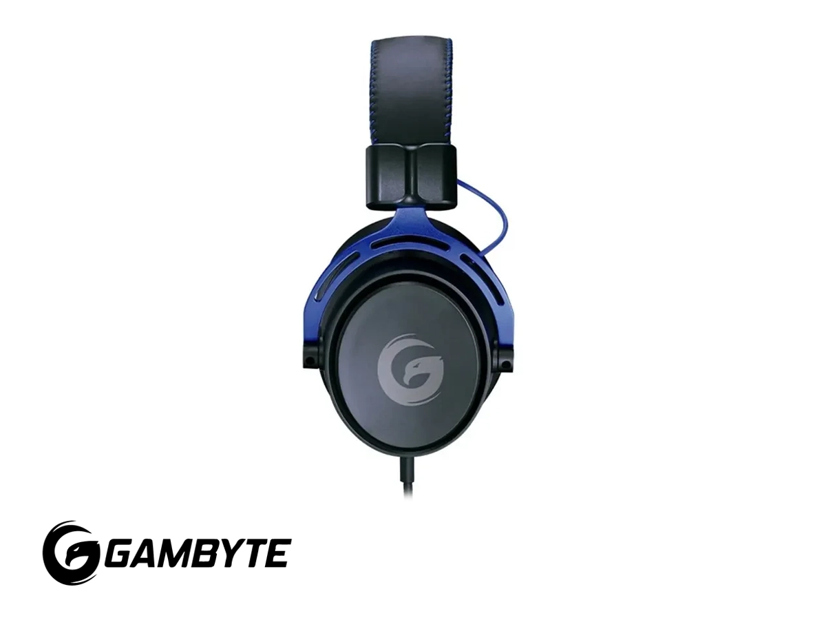 AURICULAR GAMBYTE TEMPLAR 7.1 GAMING (BMBH439AD) CON MICROFONO, INTERFAZ JACK 3.5 MM, AZUL vista 3