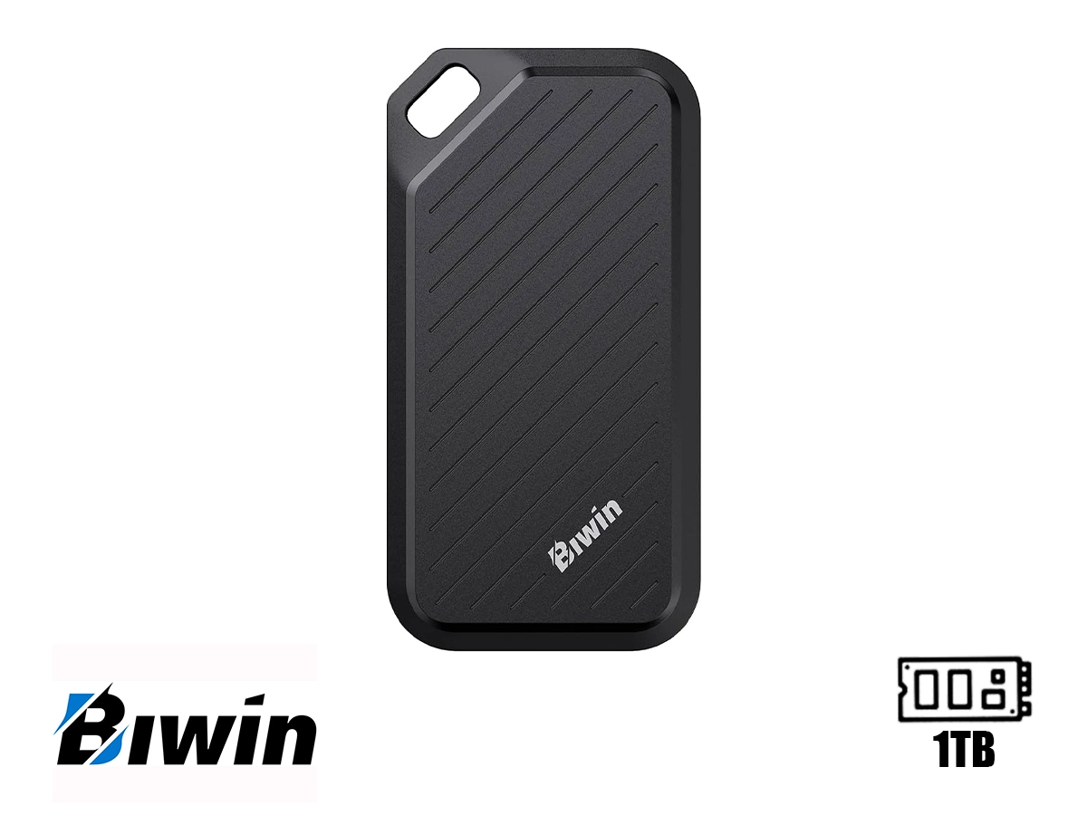 DISCO SOLIDO EXTERNO BIWIN 1TB BMPD45001TB-RGH , CONEXION USB C, UNIDAD DE ALMACENAMIENTO PORTABLE, NEGRO (BMPD45001TB-RGH) vista 2