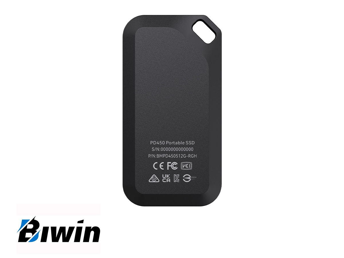 DISCO SOLIDO EXTERNO BIWIN 1TB BMPD45001TB-RGH , CONEXION USB C, UNIDAD DE ALMACENAMIENTO PORTABLE, NEGRO (BMPD45001TB-RGH) vista 4